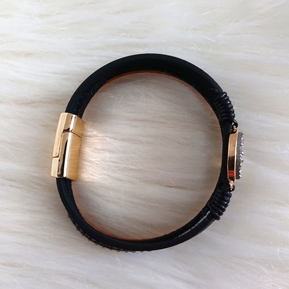 Grey Druzy Layered Bracelet - Picture 3 of 4